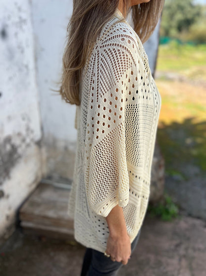 CLEARANCE🔥Women's Hollow Half Sleeve Cardigan